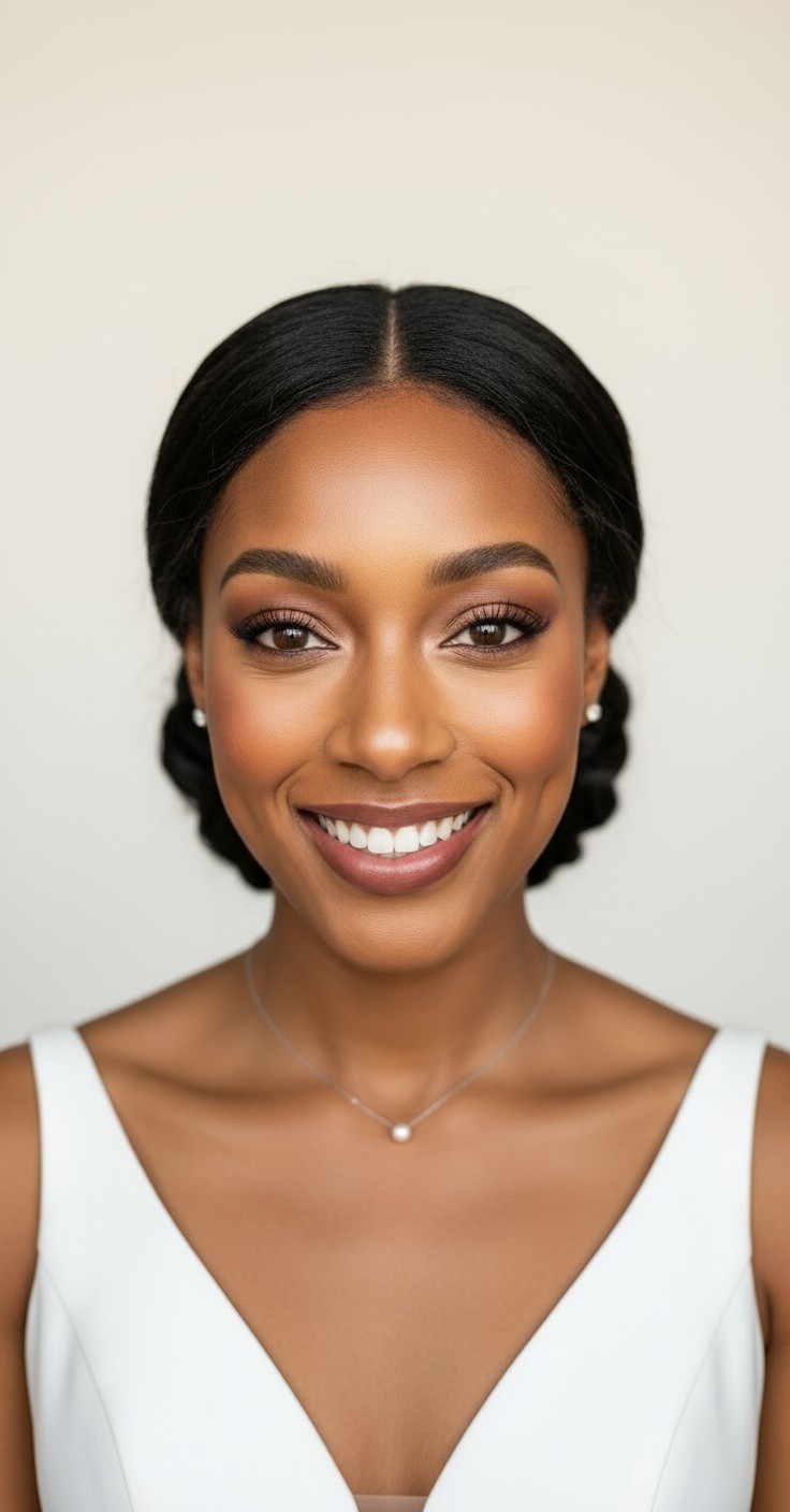 After Loose Bun Wedding Hair